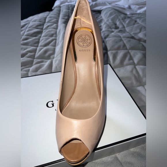 Guess Shoes - Zapatillas de tacon color crema